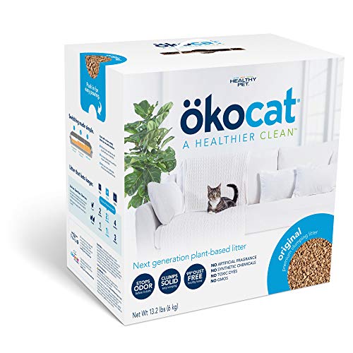 ökocat Natural Wood Cat Litter, 13.2-Pound, Clumping (Packaging may vary)
