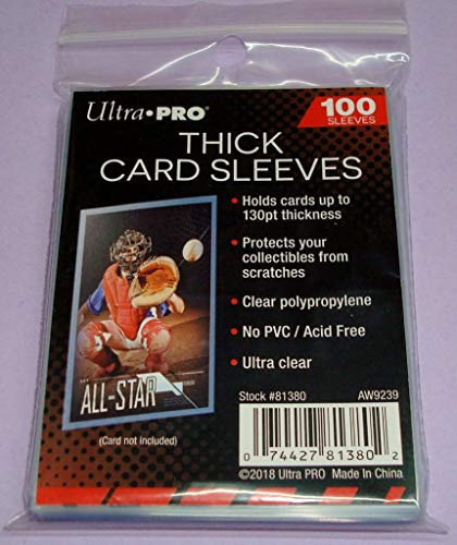 Ultra Pro Extra Thick Card Sleeves for Cards up to 100pt | The Storepaperoomates Retail Market - Fast Affordable Shopping