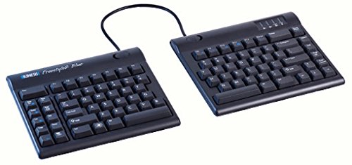 KINESIS Freestyle2 Blue Wireless Ergonomic Keyboard for PC (9″ Separation)