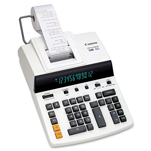 Canon Office Products CP1213DIII Desktop Printing Calculator, White, 6″ x 11″ x 17″