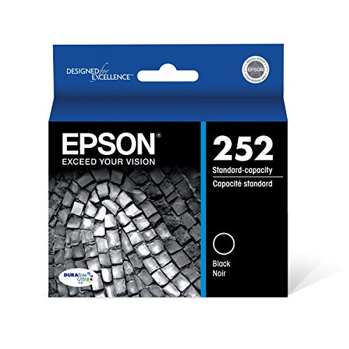EPSON T252 DURABrite Ultra Ink Standard Capacity Black Cartridge (T252120-S) for select Epson WorkForce Printers