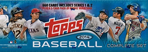 2014 Topps MLB Baseball EXCLUSIVE Massive 665 Card Complete Retail Factory Set with 5 SPECIAL ROOKIE VARIATIONS! Includes all Cards from Series 1 & 2 with Mike Trout, Bryce Harper, Derek Jeter & More!