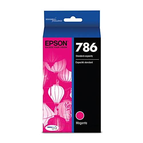 EPSON T786 DURABrite Ultra -Ink Standard Capacity Magenta -Cartridge (T786320) for Select Epson Workforce Printers
