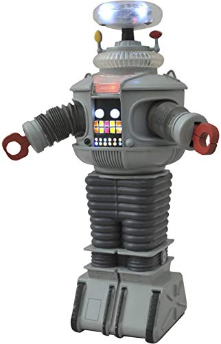 DIAMOND SELECT TOYS Lost in Space: Electronic Lights & Sounds B9 Robot Figure, Multi-colored, 10 inches, (AUG142281)