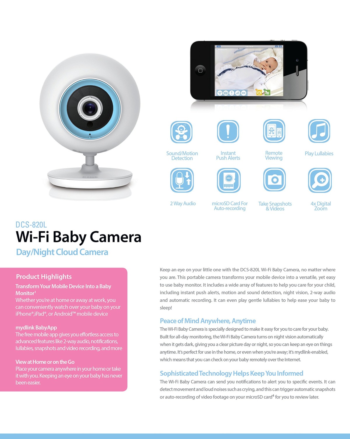 “Discontinued by Manufacturer” D-link Wi-Fi Day/Night Baby Camera with Remote Monitoring (DCS-820L) | The Storepaperoomates Retail Market - Fast Affordable Shopping