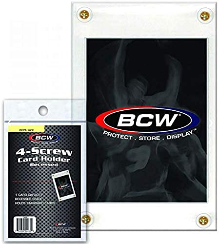 BCW 1-4SR 4-Screw Card Holder – Recessed