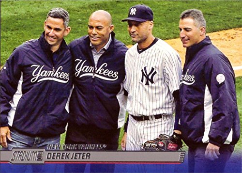 2014 Topps Stadium Club #18 Derek Jeter Baseball Card Featuring the Yankees Core Four – Jorge Posada, Mariano Rivera, and Andy Pettitte