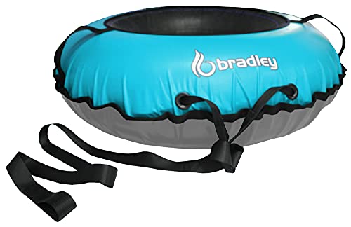 Bradley Snow Tube with 50″ Cover | Heavy Duty Inflatable Sledding Tubes (Blue)