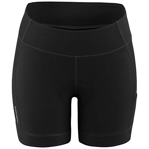Louis Garneau, Women’s Fit Sensor 5.5 Cycling Shorts 2, Black, Medium