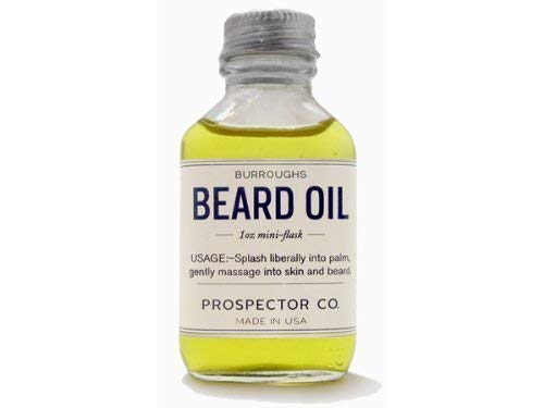 Prospector Co. Beard Oil 1oz Mini Flask by Burroughs