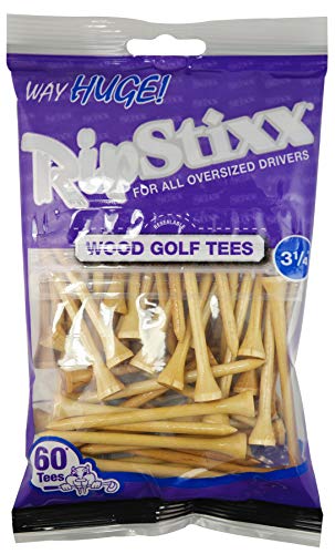 Pride Golf Tee 3-1/4″ Way Huge RIPSTIXX Golf Tee (60 Count), Natural