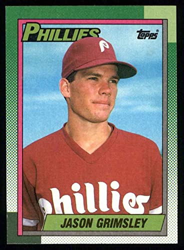 1990 Topps # 493 Jason Grimsley Philadelphia Phillies (Baseball Card) NM/MT Phillies