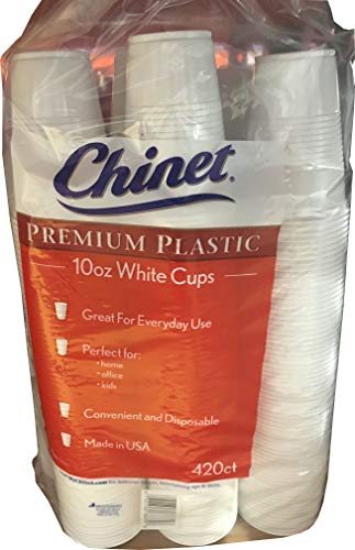 Chinet White Cups 420 Count – 10 oz