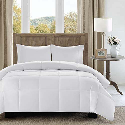 Madison Park Winfield 300 Thread Count Luxury Down Alternative Comforter, Twin/Twin X-Large, White