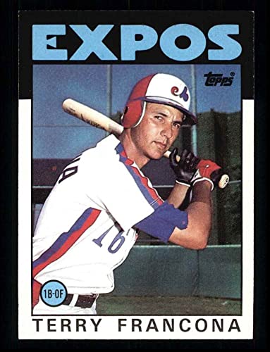 1986 Topps # 374 Terry Francona Montreal Expos (Baseball Card) NM/MT Expos