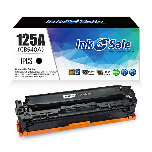 INK E-SALE 1 Pack Remanufactured Toner Cartridge Replacement for HP 125A CB540A Canon 116 Black Toner for HP Color LaserJet CP1215 CP1515n CP1518ni CM1312 CM1312nfi MFP CP1513n CP1514n Printer