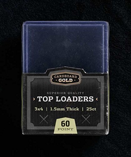 Cardboard Gold 1x 25ct CBG 60 pt 3″ x 4″ PRO Toploaders Keeps Thick Cards Ultra Protected