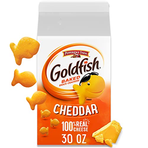 Goldfish Cheddar Crackers, Snack Crackers, 30 oz carton