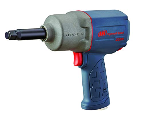 Ingersoll Rand 2235TiMAX-2 1/2-Inch Drive Extended Anvil Air Impact Wrench, 900 ft-lbs Max Reverse Torque, Gray