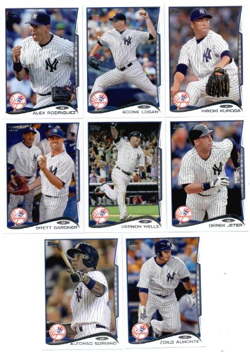 2014 Topps New York Yankees Complete (Series 1 & 2) Baseball Cards SEALED Team Set (22 Cards) With Masahiro Tanaka Rookie Card !