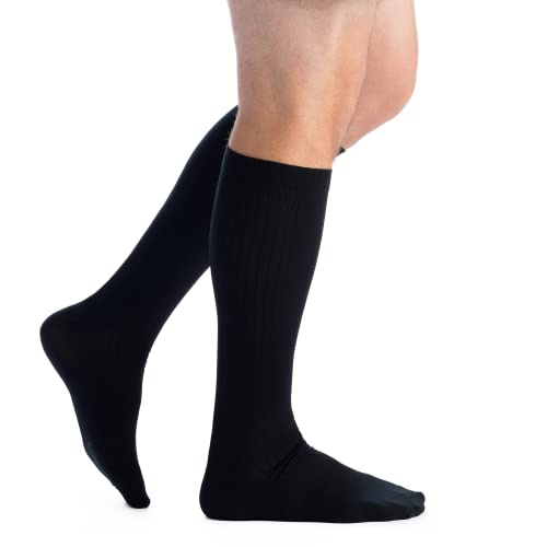 EvoNation Men’s Knee High 15-20 mmHg Graduated Compression Socks – Moderate Pressure Compression Garment