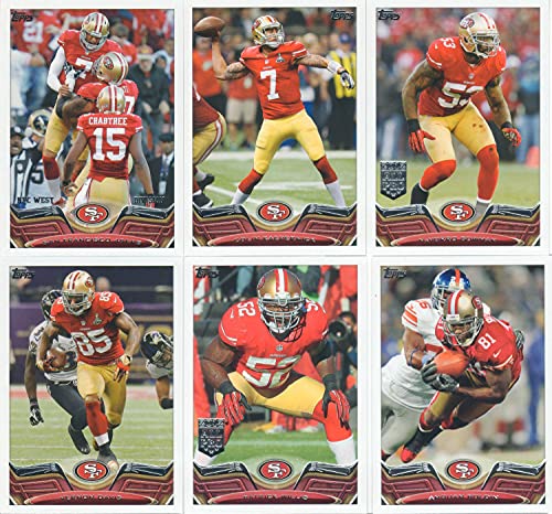 San Francisco 49ers 2013 Topps 18 Card Team Set with Colin Kaepernick and Frank Gore Plus