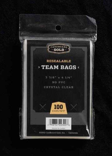 100 (1 Pack) CBG PREMIUM Resealable Ultra Team Bags NEXT GENERATION Pro TB