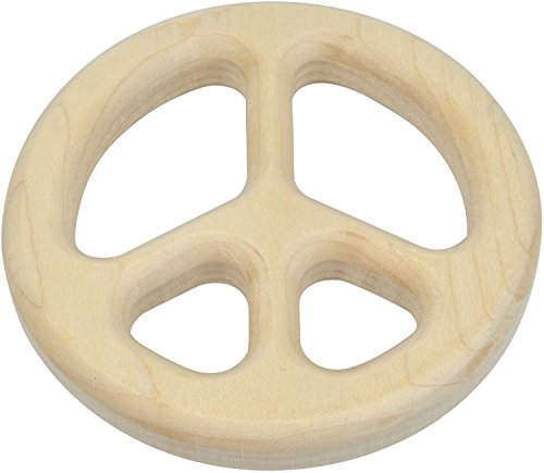 Peace Sign Shaped Maple Teether – Made in USA