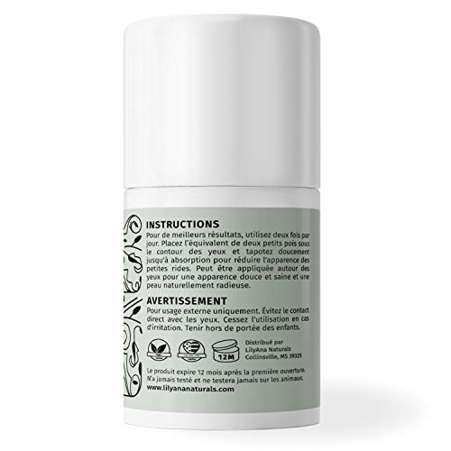 LilyAna Naturals Eye Cream – Eye Cream for Dark Circles and Puffiness, Under Eye Cream, Anti Aging Eye Bag Cream, Improve the look of Fine Lines and Wrinkles – Skin Care Products – 1.7 oz | The Storepaperoomates Retail Market - Fast Affordable Shopping