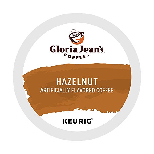 Gloria Jean’s Coffees Hazelnut, Single-Serve Keurig K-Cup Pods, Flavored Medium Roast Coffee, 24 Count