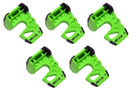 Wedge-It – The Ultimate Door Stop – Lime Green (5 PACK)