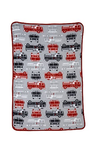 Carter’s Toddler Printed Coral Fleece Blanket, Fire Truck