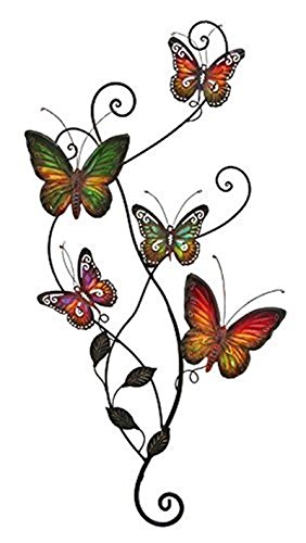Bellaa Butterfly Metal Wall Art, 29×15 inch, Metal Wall Art, Metal Art Wall Decor, Outdoor Metal Wall Art, Metal Wall Art for Living Room, Garden, Patio, Home Decor. | The Storepaperoomates Retail Market - Fast Affordable Shopping