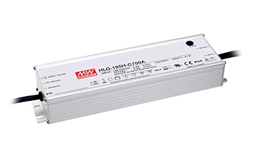 Mean Well HLG-185H-C1400B Power Supply, Single Output, LED, 200 W, 1.5″ H x 2.7″ W x 9″ L