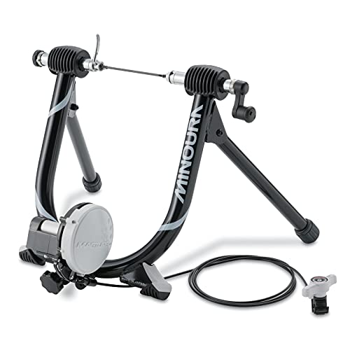 Minoura MagRide Bicycle Trainer with Remote, Black, 26 to 700c