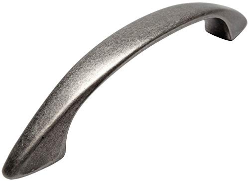 Cosmas 25 Pack 1387WN Weathered Nickel Cabinet Hardware Handle Pull – 3″ Inch (76mm) Hole Centers