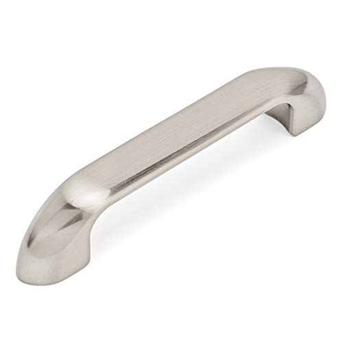 Cosmas 10 Pack 540-3.5SN Satin Nickel Cabinet Hardware Handle Pull – 3-1/2″ (89mm) Hole Centers