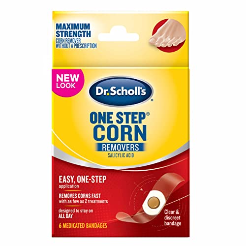 Dr. Scholl’s Corn Removers, One Step, 6 Count (Pack of 2) 12 Bandages Total