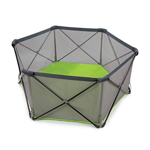Summer Pop ‘n Play Portable Playard, Green – Lightweight Play Pen for Indoor and Outdoor Use – Portable Playard with Fast, Easy and Compact Fold