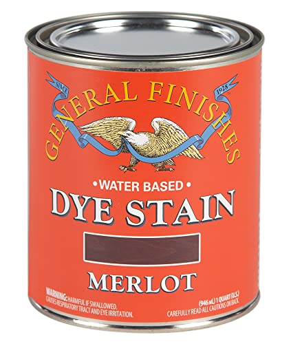 General Finishes Water Based Dye Stain Merlot Quart