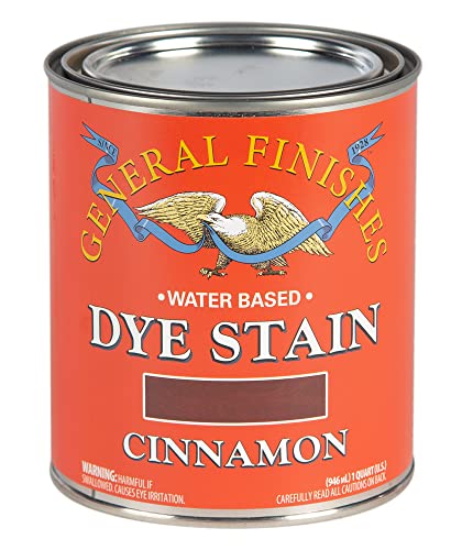 General Finishes Water Based Dye Stain Cinnamon Quart