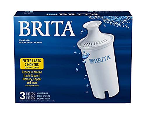Brita 35503-A 35503 Replacement Filters, 3 pack, White, 3 Count