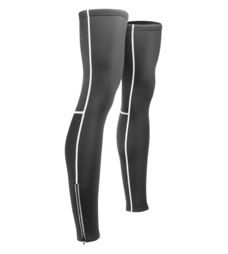 Aero Tech Designs Pro Thermal Fleece Leg Warmers – Reflective Zippers (Large)
