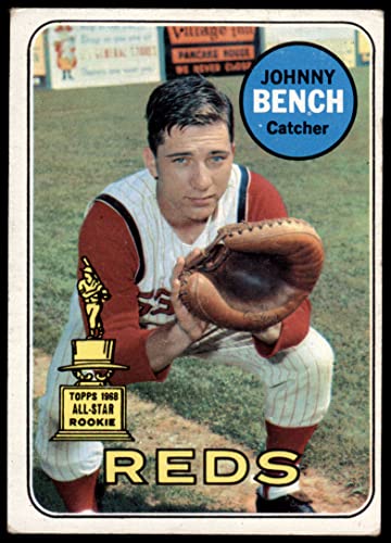 1969 Topps # 95 Johnny Bench Cincinnati Reds (Baseball Card) GOOD Reds