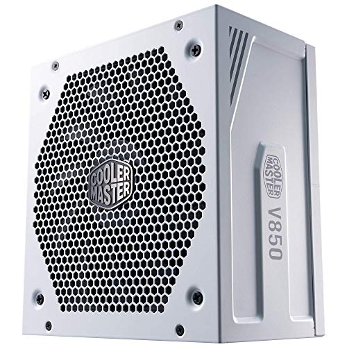 Cooler Master V850 Gold White Edition V2 Full Modular,850W, 80+ Gold Efficiency, Semi-fanless Operation, 16AWG PCIe high-Efficiency Cables, 10 Year Warranty | The Storepaperoomates Retail Market - Fast Affordable Shopping