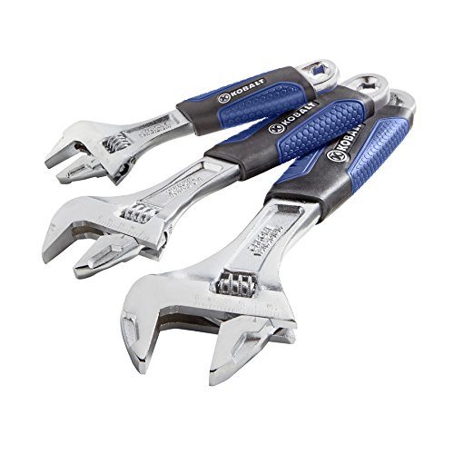 Kobalt 3-piece Adjustable Wrench Set