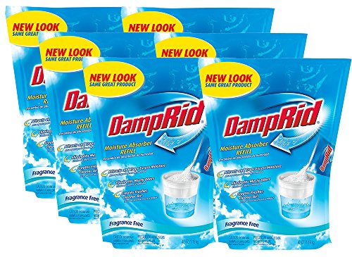 DampRid FG30K Refill Bag Fragrance Free, 6-Pack, 6 Piece