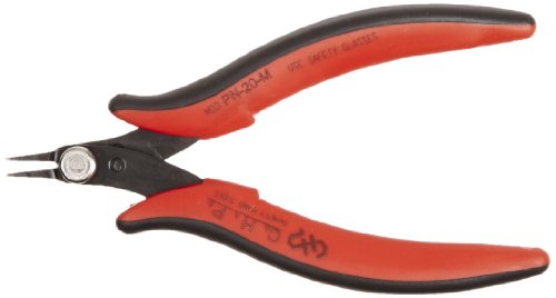 Hakko CHP PN-20-M Steel Super Specialty Pointed Nose Micro Pliers with Smooth Jaws, 1.0mm Nose