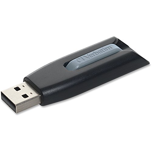Verbatim 49189 Store ‘N’go V3 USB 3.0 Drive, 128Gb, Black/Gray