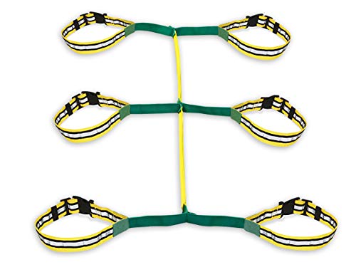 Walkodile Safety Web (6 Child), Childrens Walking Rope. Teacher Designed, Daycare Walking Leash. Also Includes Free Learning Games for Walks Guide